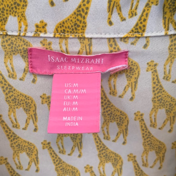 Isaac Mizrahi Giraffe Print Pajama Set - Picture 10 of 13